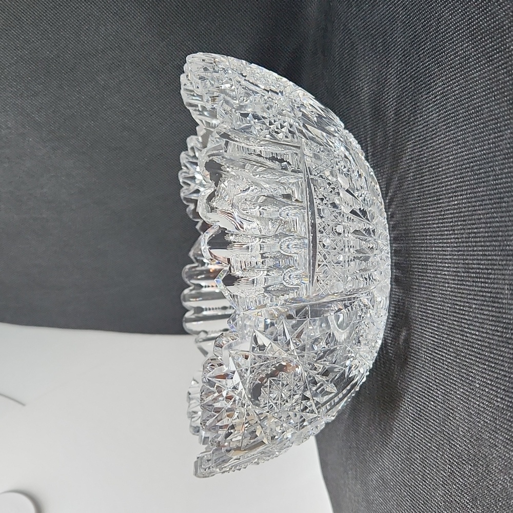 Brilliant cut glass bowl - Picture 4 of 6